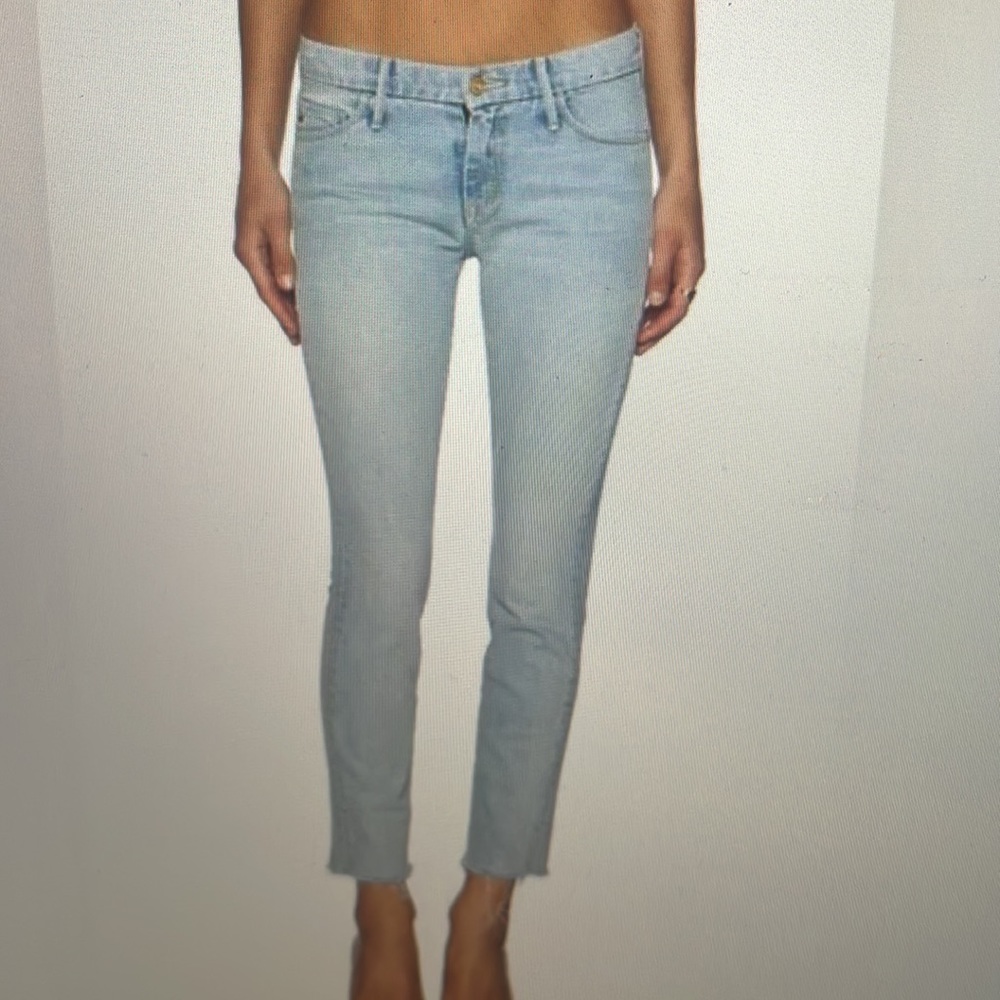 MOTHER x Candice Swanepoel Looker Ankle Fray Jeans